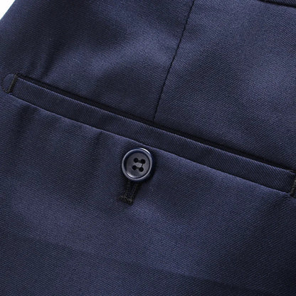 Men's Double Breasted Blazer – Slim Fit Solid Color Formal Jacket for Weddings & Office
