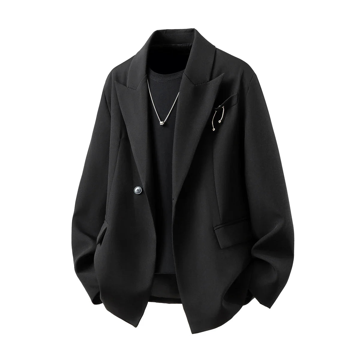 Japanese Uniform Luxury Man Clothing Yamamoto Style Blazer Cool Loose Streetwear Veste Costumes Homme Noir Mens Suits Jacket