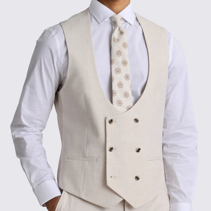 Boys Suit Vest Double Breasted V-Neck Waistcoat for Wedding & Formal Occasions