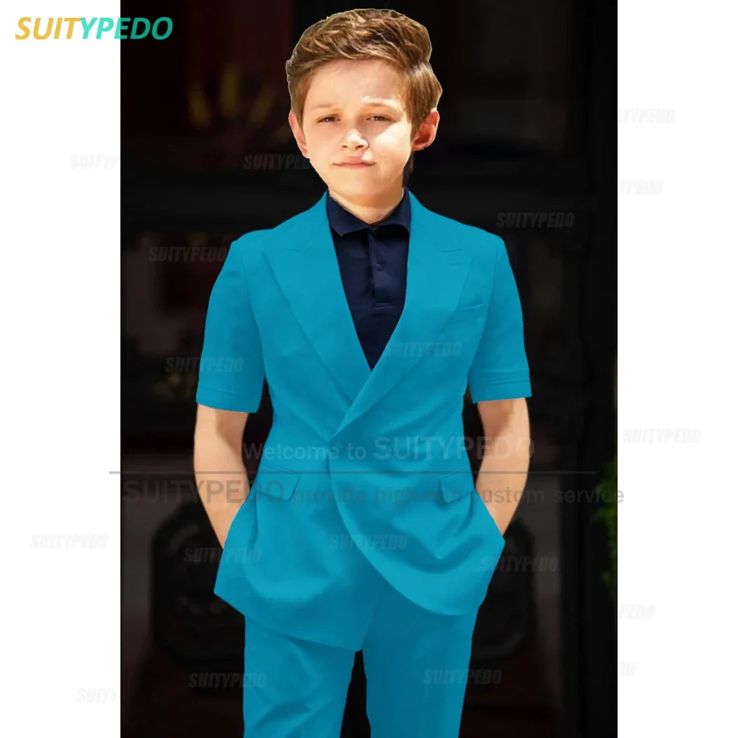Big Boys Suit Graduation Ceremony Formal Outfits Birthday Party Newest Full Children's Set Homecoming Custom Fashion Costumes