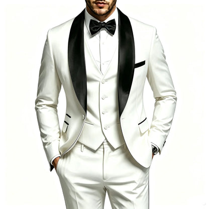 Costume 3 pièces homme, élégant et stylé pour garçons d'honneur et occasions professionnelles, tenue masculine haut de gamme, idéal pour mariages et affaires