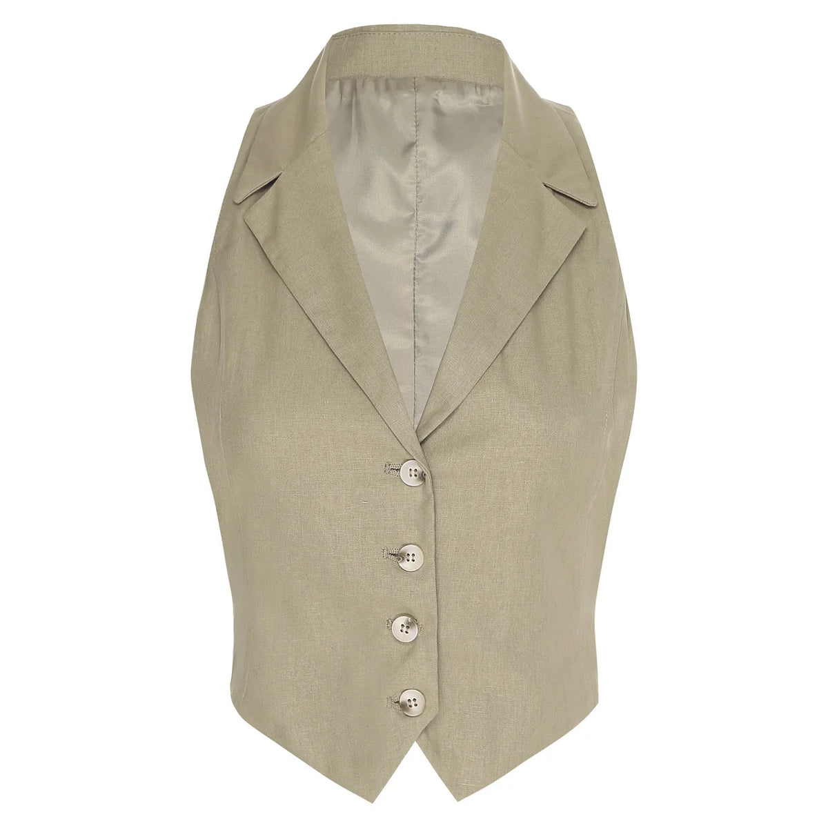 Office Lady Fashion Vest Streetwear Leopard Print Women's Waistcoat Button-down Vests Lapel Tank Top V Neck Vest Workwear Mujer