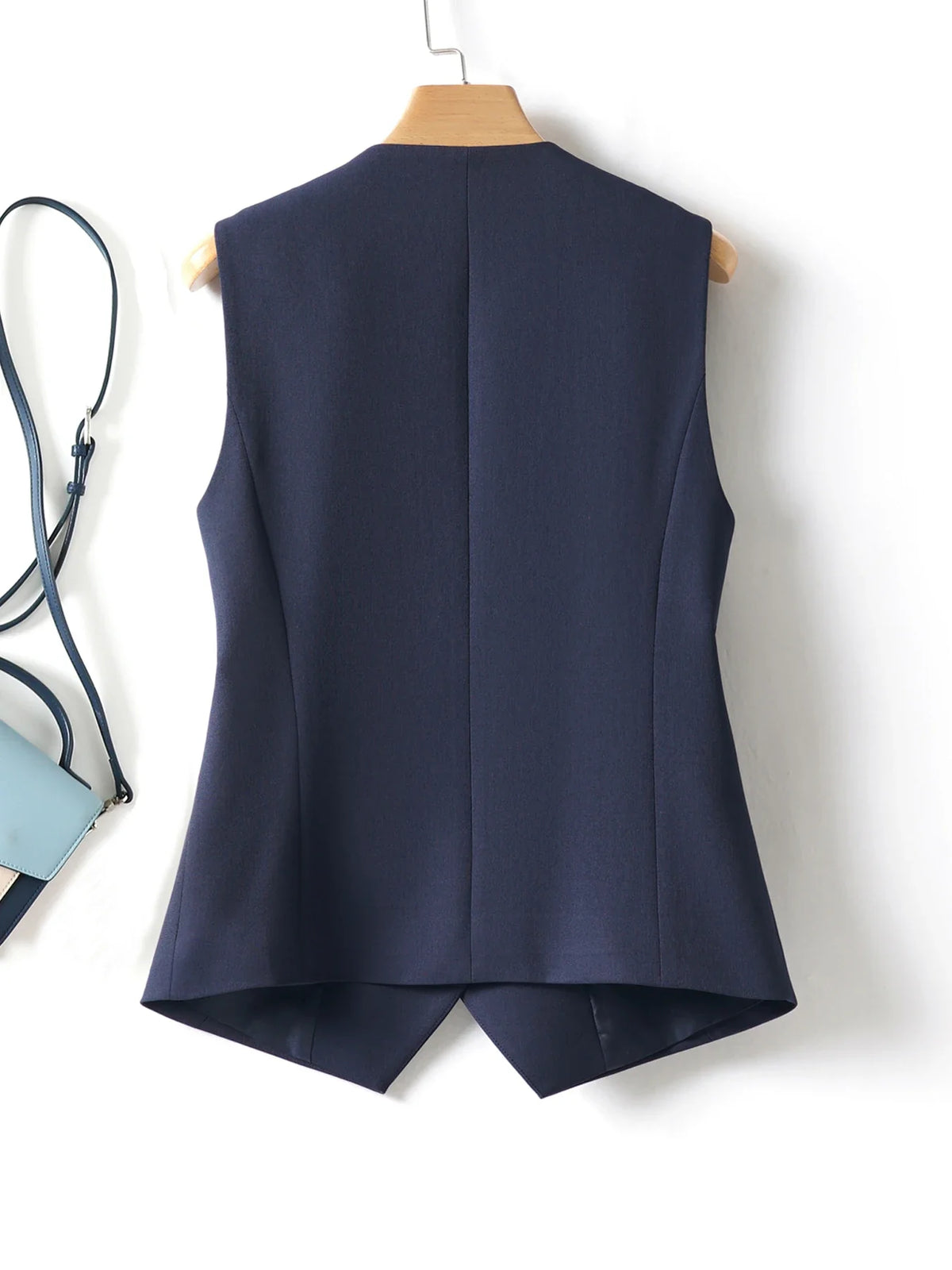 Single-Breasted Layered Suit Vest for Women Suitable for Spring and Autumn Can Be Worn as an Inner or Outer Layer Stylish Off
