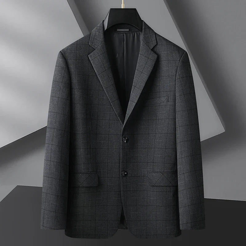 Fashionable Middle-Aged Large Size Suit XL-9XL Handsome Banquet High Quality Business Casual Loose Fit Jacket for plus Size Men