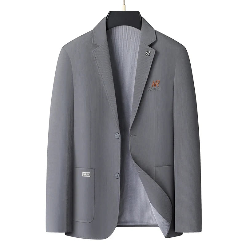 Blazer Men's Fashion Business Outdoor Travel Youth Campus Wedding Versatile Host Shaping Casual Korean Style Thin Style Blazer