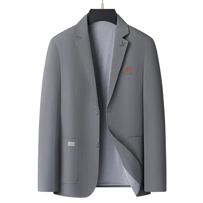 Blazer Men's Fashion Business Outdoor Travel Youth Campus Wedding Versatile Host Shaping Casual Korean Style Thin Style Blazer