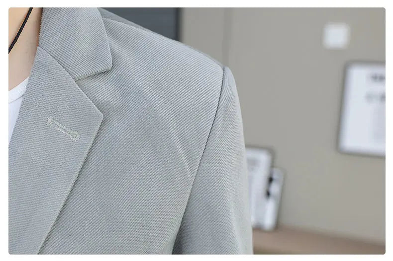 Blazer Men's Fashion Business Gentleman Groom Professional Gentleman Form-fitting Versatile Casual Formal Wear High-end Blazer