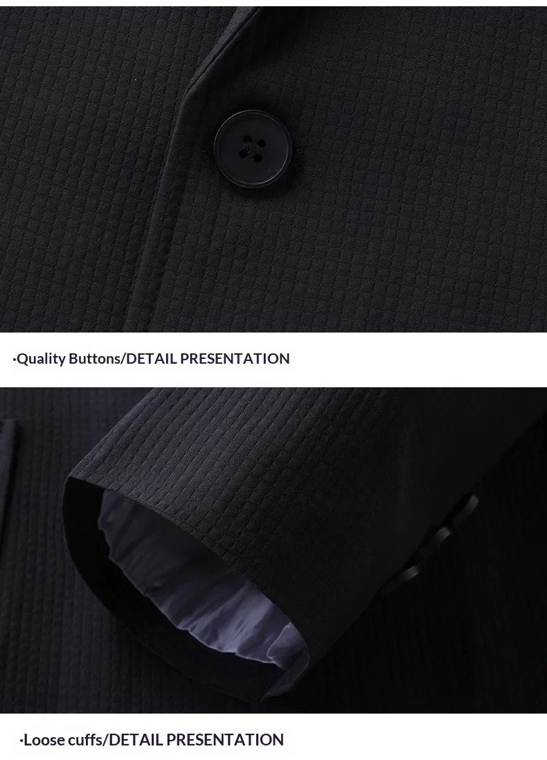 Blazer Men's Fashion Business Outdoor Travel Youth Campus Wedding Versatile Host Shaping Casual Korean Style Thin Style Blazer
