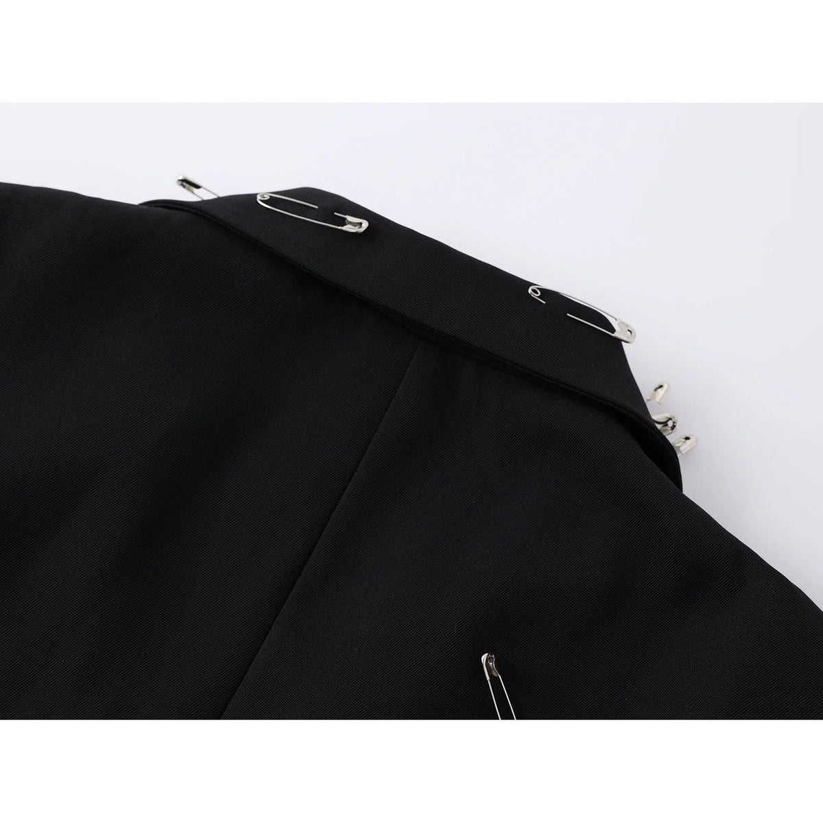 Women Black Gothic Emo Blazer Jacket Vintage Single Breasted Long Sleeve Outerwear Y2k 2000s Chic Fashion Suit Coat Autumn 2025
