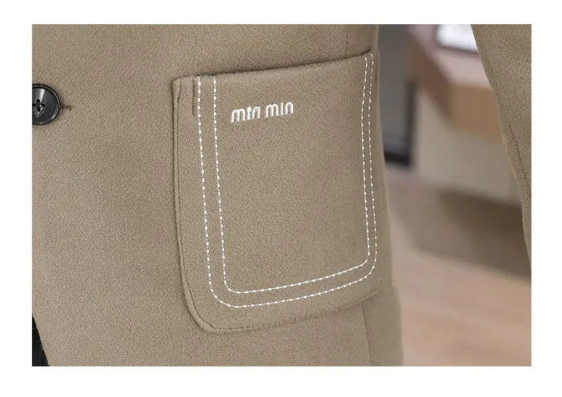 Blazer Men Fashion, Business Gentleman, Groom, Professional Gentleman, Fitted, Casual, Woolen and Cotton Dress, High-end Blazer