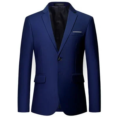 Men's Slim Fit Blazer for Wedding and Business Formal Occasions – Multiple Colors