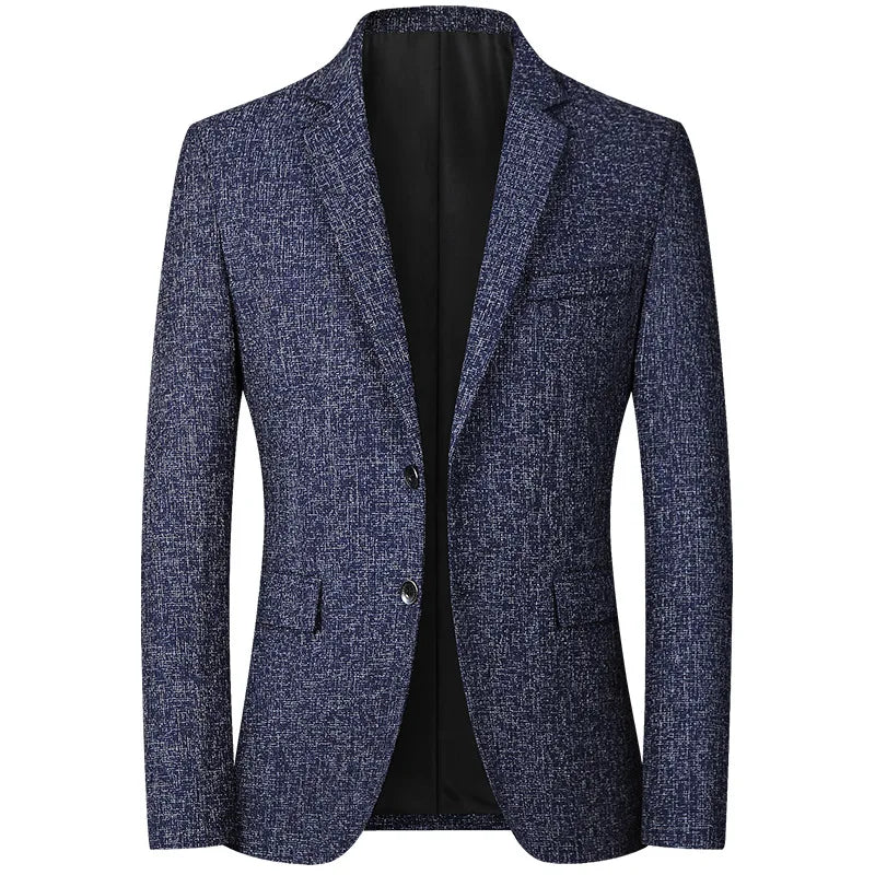 High Quality Men's Blazer Spring Non Ironing Solid Suit Jacket Business Casual Blazer Men Clothing Wedding Suit Jackets A5FX102