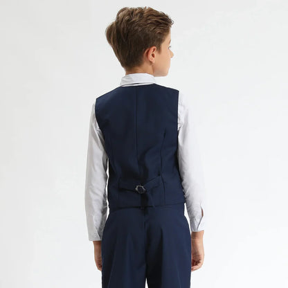 Kids Clothes Boys Suit Wedding Formal Outfit Set Children Easter Church Gentleman Ring Bearer Perform Tuxedo Teenagers Blazer