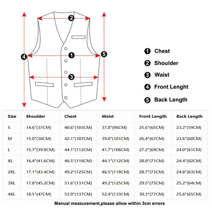 Men's Waistcoat 6-Piece Set – Gold Paisley Single Breasted Vest for Banquets & Formal Events