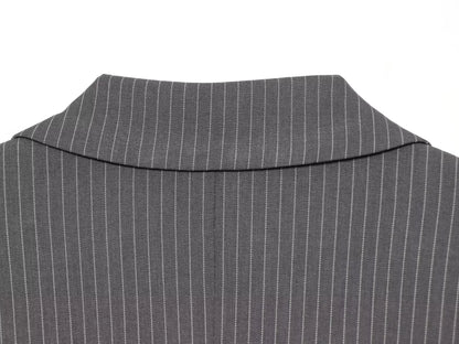 Elegant Women's Striped Blazer With Belt 2026 Spring Autumn Lapel Long Sleeves Single Breasted Slim Trendy Office Lady Suit