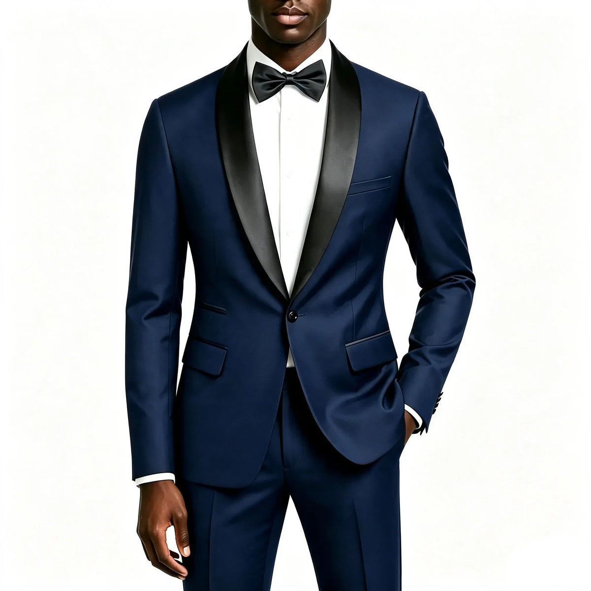 Men's 2 Pieces Suit Set, Slim Fit Tuxedo Suit for Wedding Groom, Business, Dinner Party, Prom, Banquet Occasions