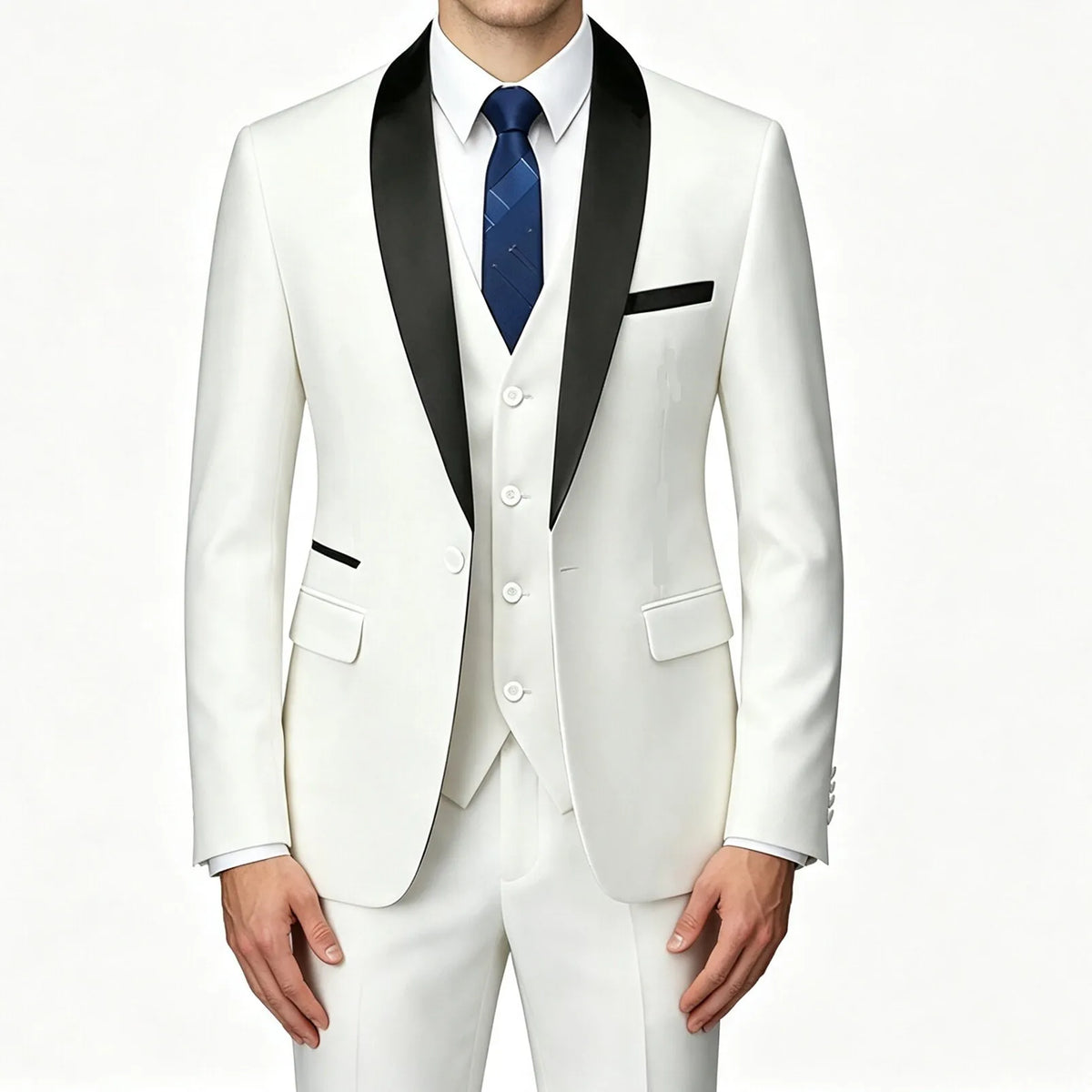 Ensemble de Costume Homme Manteau Gilet Pantalon / Affaires Garçons d'Honneur Mariage Robe Formelle Blazer Pantalon