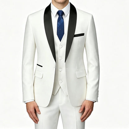 Ensemble de Costume Homme Manteau Gilet Pantalon / Affaires Garçons d'Honneur Mariage Robe Formelle Blazer Pantalon