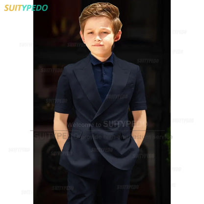 Big Boys Suit Graduation Ceremony Formal Outfits Birthday Party Newest Full Children's Set Homecoming Custom Fashion Costumes