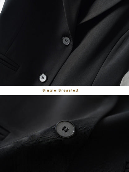 Black Sleeveless Suit Vest for Women, Short Single-Breasted Workplace Elegant, Slim and Versatile Vest Top, Spring & Fall Style