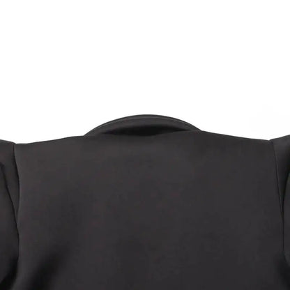 Sexy Socialite Style Blazer Dress 2025 Spring Autumn New Women's Turn-Down Collar Long Sleeve Sequin Diamond Jacket  HK8313