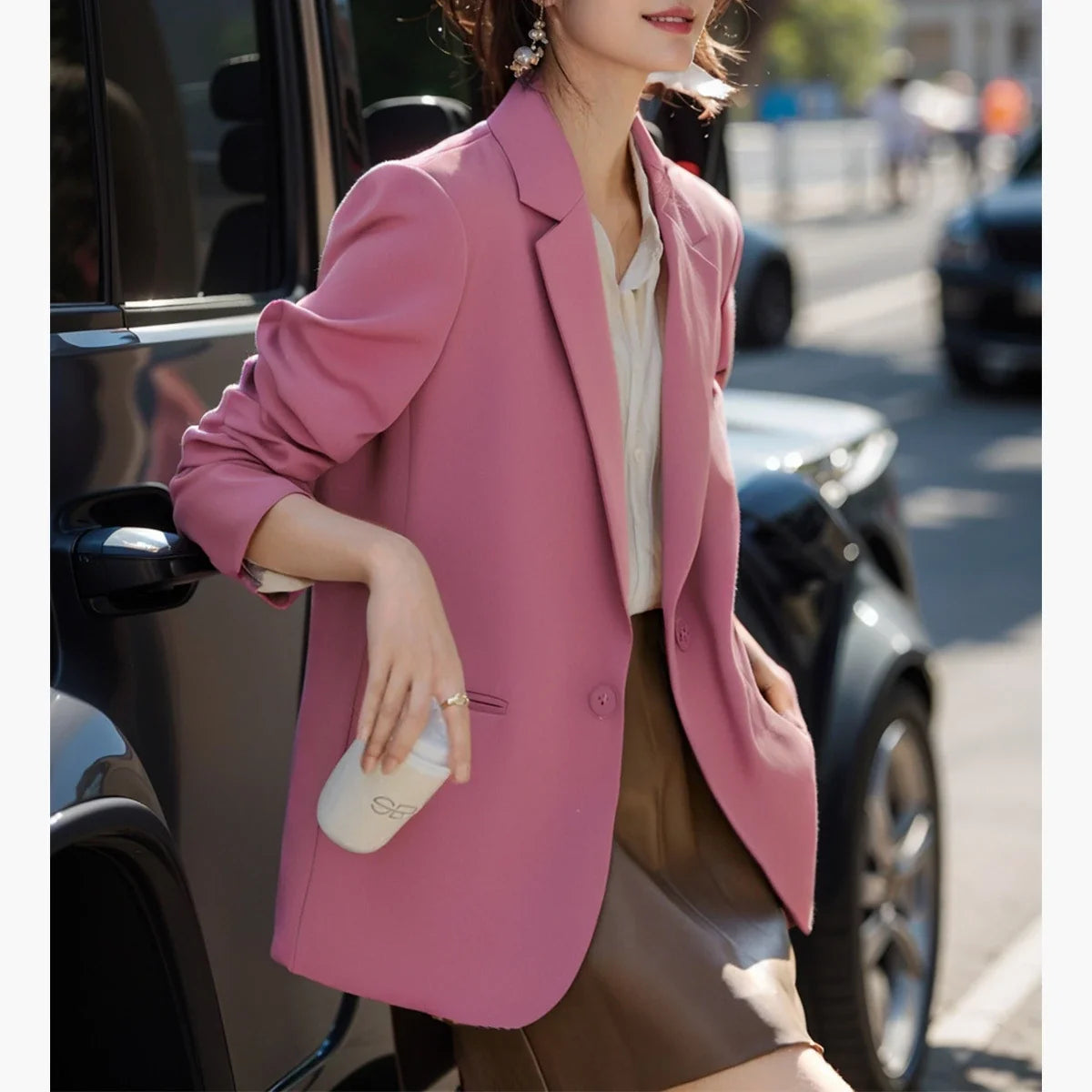 Elegant Office Lady Blazers Women 2026 Autumn New Slim Fit Jackets Chinese Style Frog Clasp Design Women Clothing V7883