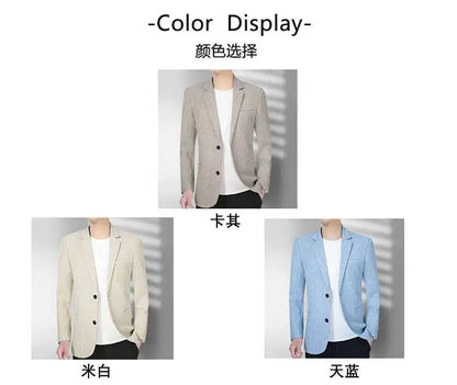 Spring And Autumn Style Casual New Blazer Middle Aged Men Shopping Daily Suit Jackets Comfortable Fashion Outerwear
