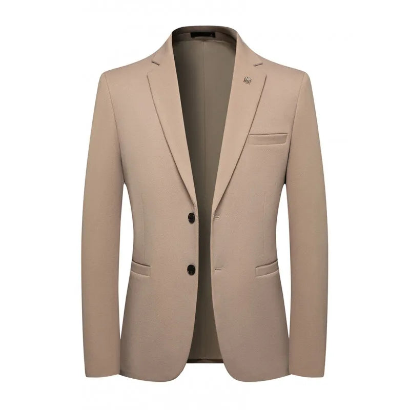 Blazer's New Men's Fashion Outdoor Travel Solid Color, Youthful Wedding, Hosting, Campus Slimming, Casual Korean Version Blazer