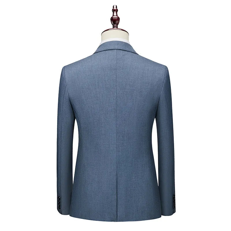 Men's Slim Fit Business Blazer – Single Breasted Formal Suit Jacket for Office & Casual Wear