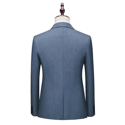 Men's Slim Fit Business Blazer – Single Breasted Formal Suit Jacket for Office & Casual Wear