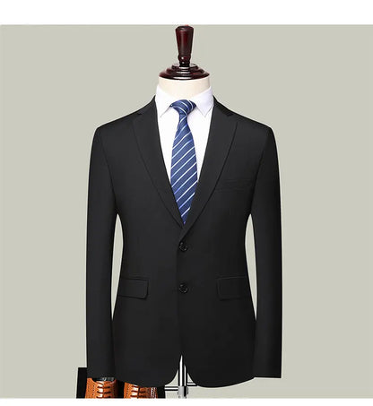 Suits for Men, College Students, Civil Servants, Business Interviews, Formal Wear, Weddings, Grooms, Best Men, Two-Piece Suits