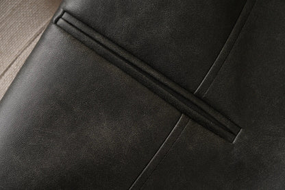 Single-Breasted V-Neck Leather Vest for Women, Spring and Autumn Fashion, Short Pu Leather Vest for Commuting, Outerwear or Innerwear