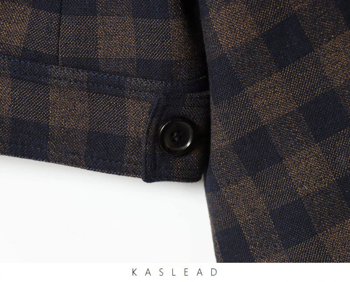Women Brown Plaid Jacket Coat Vintage Harajuku Streetwear Long Sleeve Blazer Jacket Outerwear 2000s Clothes Spring Autumn 2026