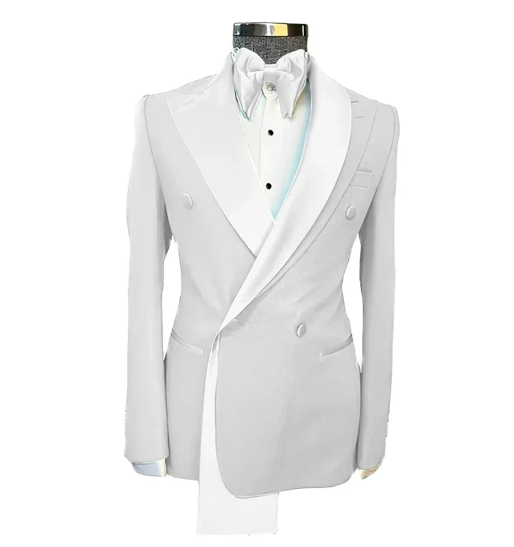 Men's Solid Style Blazer Fashion Wedding Smart Casual Business Jacket Best Man Suit Formal Party Wear Single Coat