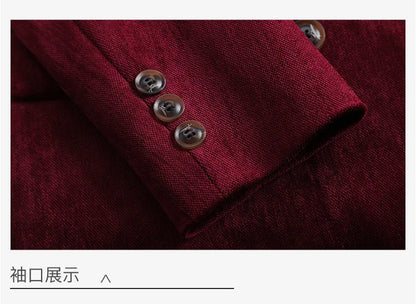 Pleuche Women Suits Office Sets 2024 Autumn New Fashion Notched Double Breasted Blazers Vintage Casual Wide Leg Pants Suits