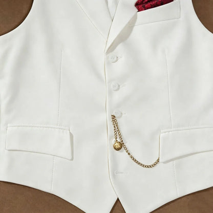 Men's Vest Single Breasted Lapel Waistcoat for Wedding, Business & Formal Occasions