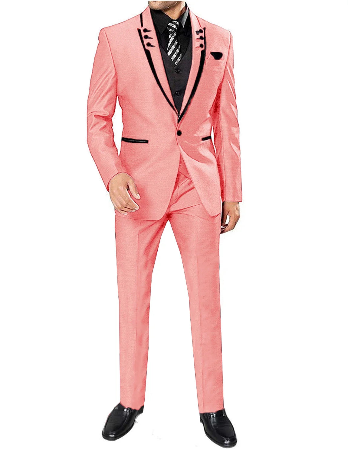 Men's 3 Pieces Suits Wedding Suits One Button Groom Tuxedos Men Leisure Boutique Business Wedding Suit Jacket Pants Vest