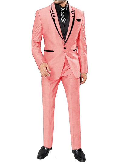 Men's 3 Pieces Suits Wedding Suits One Button Groom Tuxedos Men Leisure Boutique Business Wedding Suit Jacket Pants Vest