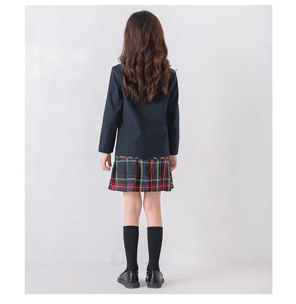 Boys Girls England Style School Uniforms Costume Children's Day Twins Suit Kids Photograph Dress Child Graduation Ceremony Set