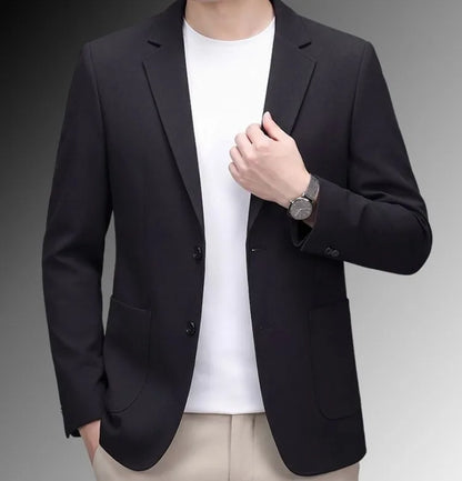 Men's Premium Linen Blend Casual Blazer, Summer Breathable UV Protection Jacket