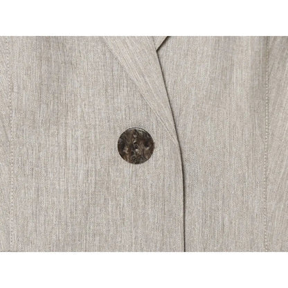 Stylish OL Style Pant Sets Women New Matching Sets Linen Blazer with Shoulder Pads and Flap Pockets + High-waisted Pleated Pants