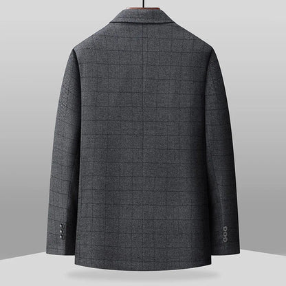 Blazer's New Outdoor Men's Fashion, Sporty and Slimming British Style Business Gentleman's Versatile Wedding Checkered Blazer