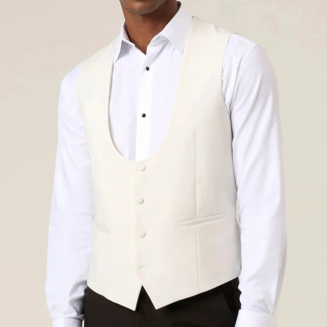 Men's Suit Vest – Single Breasted Waistcoat for Weddings, Business & Formal Events