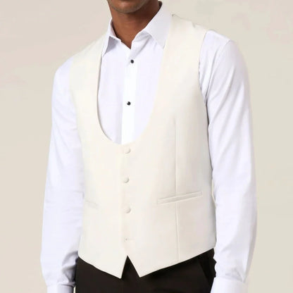 Men's Suit Vest – Single Breasted Waistcoat for Weddings, Business & Formal Events