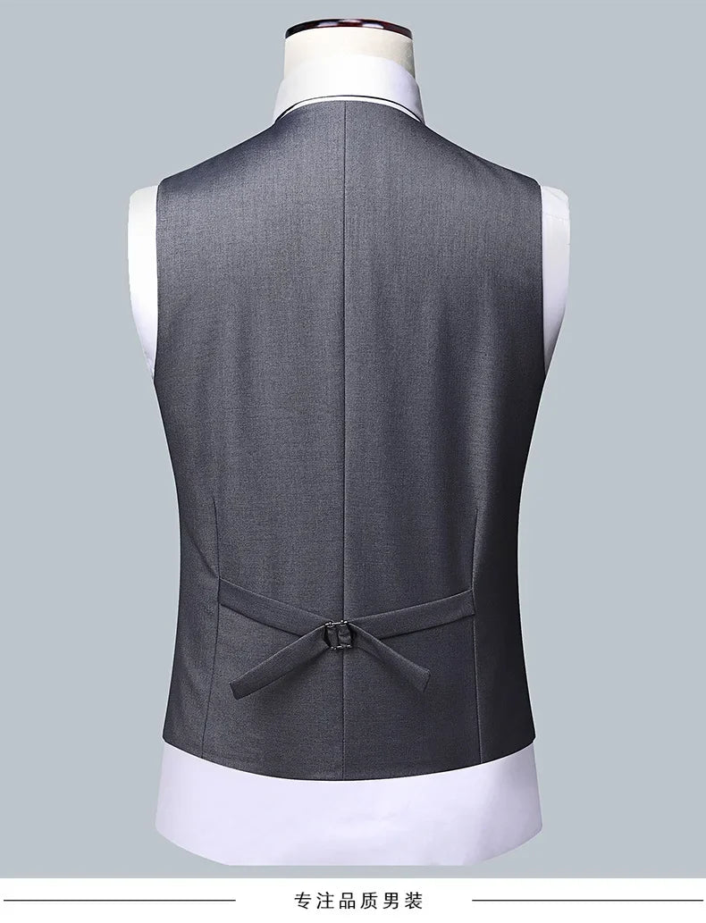 Men's Formal Business Suit – Blazer, Vest & Trousers 2 or 3 Piece Set