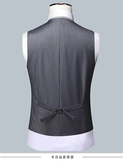 Men's Formal Business Suit – Blazer, Vest & Trousers 2 or 3 Piece Set