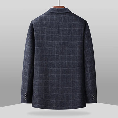 2026 New Style Slim-Fitting Men's Suit Jacket - Solid Color Classic Business Casual Fashion Formal Suit Jacket Top