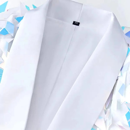 Men's Shiny Sequins Blazer Jacket Creative Party Tuxedo Male Singer Host Stage Performance Groom Wedding Club Blazer Stage Wear