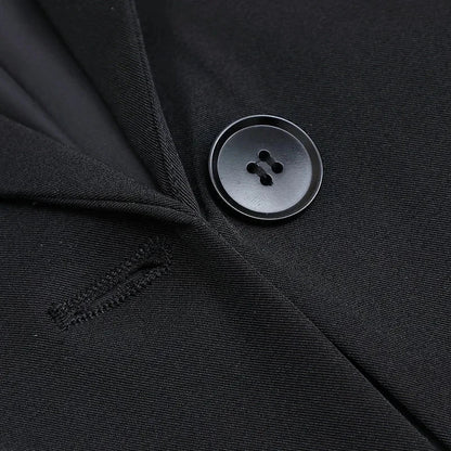 Autumn New Casual Lined Blazer Vest For Women Korean Loose Single Buckle Sleeveless Suit Coat Female Waistcoat Black Vest