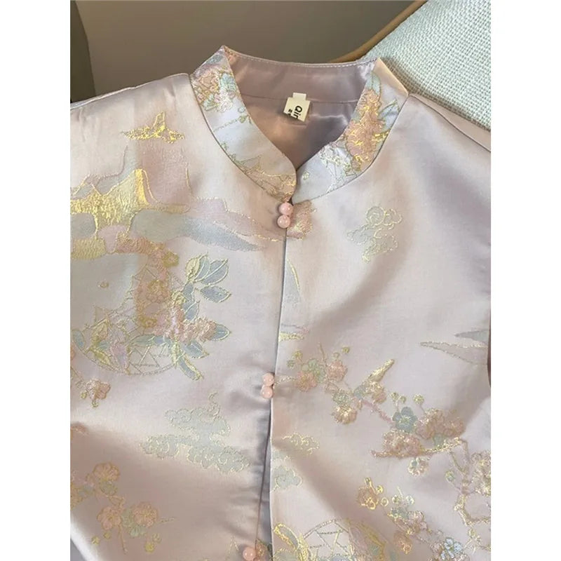 New Chinese Women's Waistcoat Vest Spring Autumn Retro Sleeveless Vest Jacket Coat Fashion Female Casual Tops Chaleco Mujer